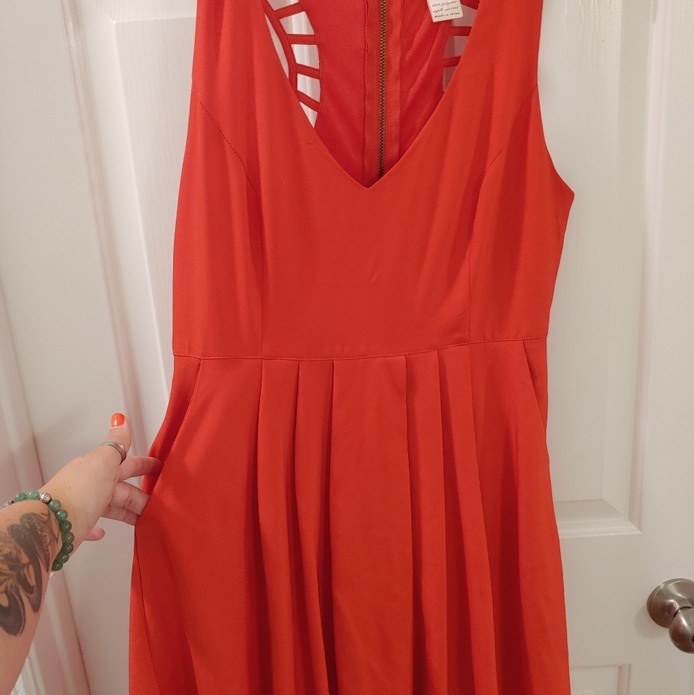 Red dress